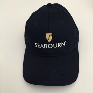 BRAND NEW-LUXURY CRUISE LINE SEABOURN EMBROIDERED NAVY BASEBALL CAP. BRA…